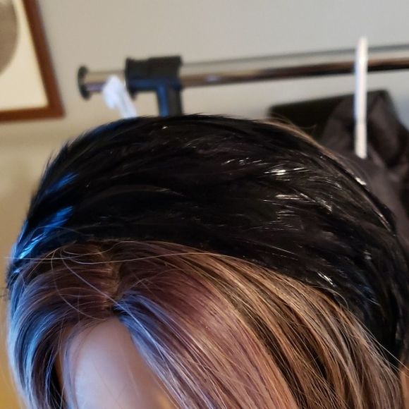 Vintage Raven Feather‎ Head Hair Band / Head Piece - Picture 3 of 9